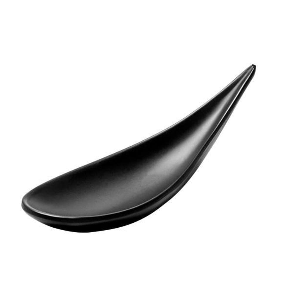 Colher Finger Food 15,3Cm Preto Melamina