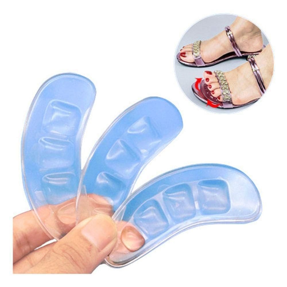 Par De Palmilha Ante Pé Adesiva Antiderrapante De Gel