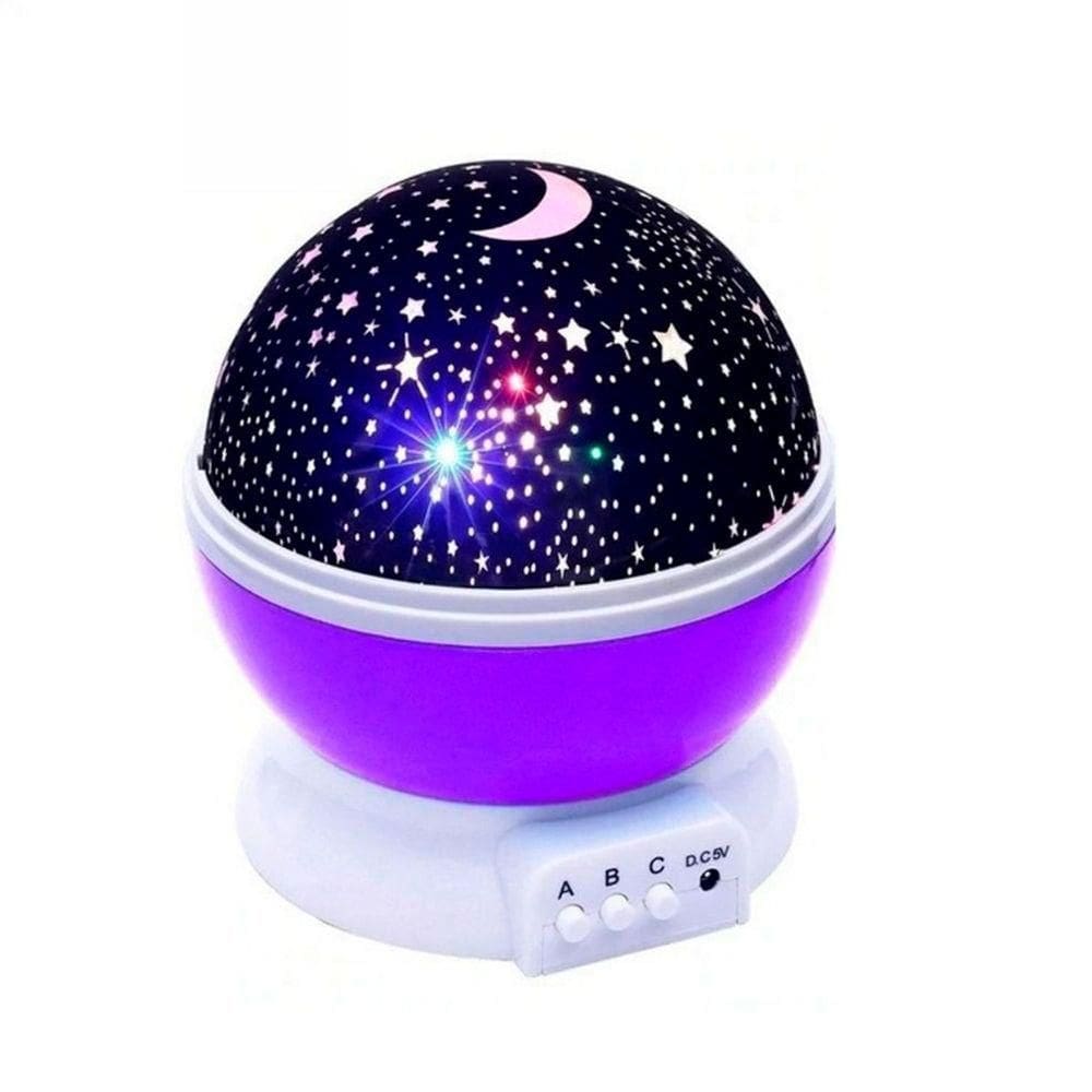 Luminaria Projetor Estrela 360 Galaxy Star Master Lilás