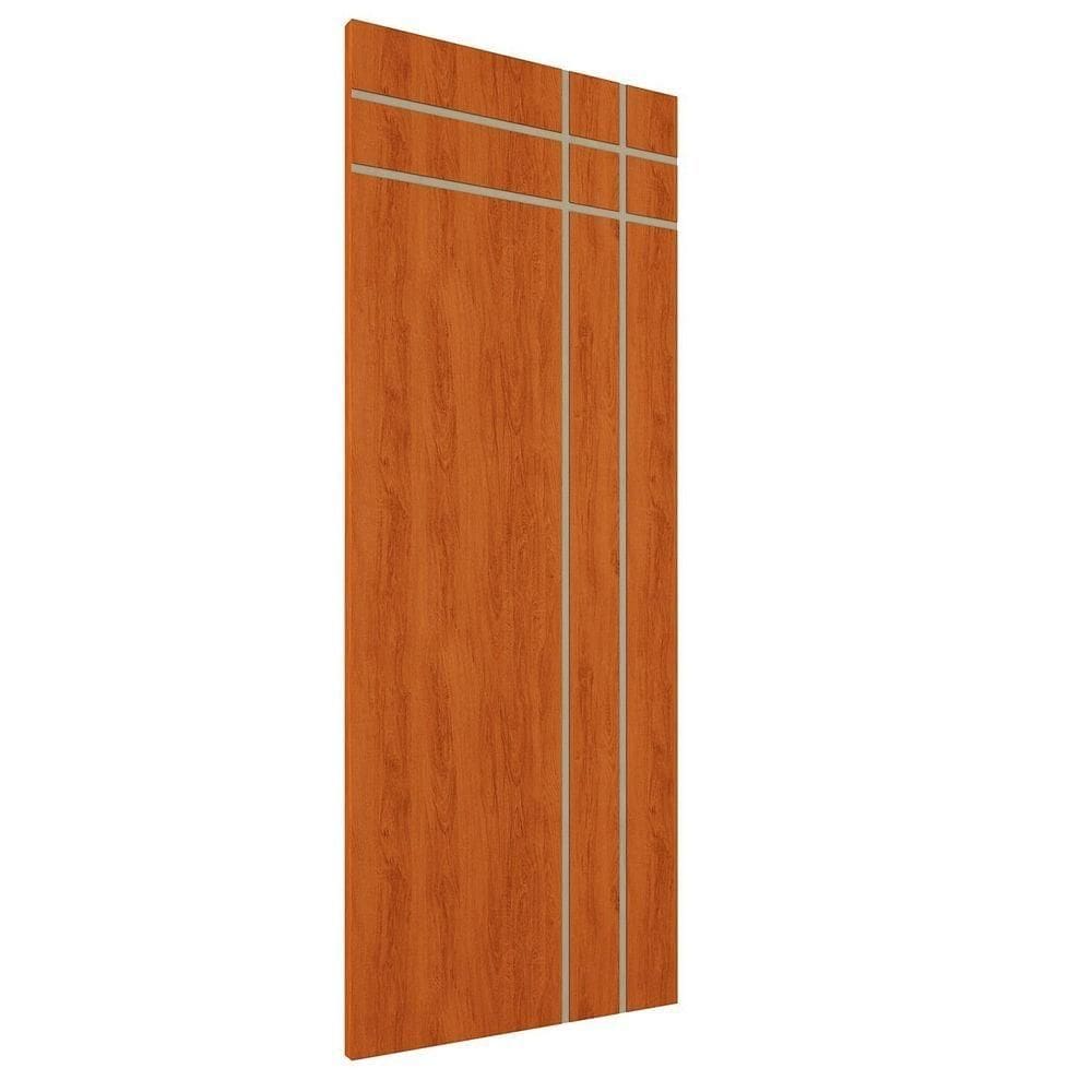 Porta De Madeira Frisada U.v 210cm X 90cm - R40t Mogno