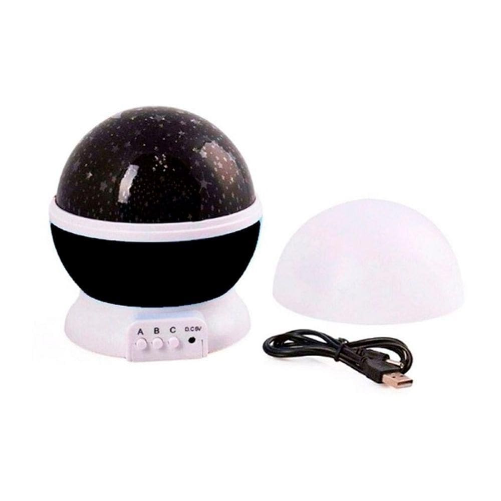Luminaria Projetor Estrela 360 Galaxy Star Master Preto