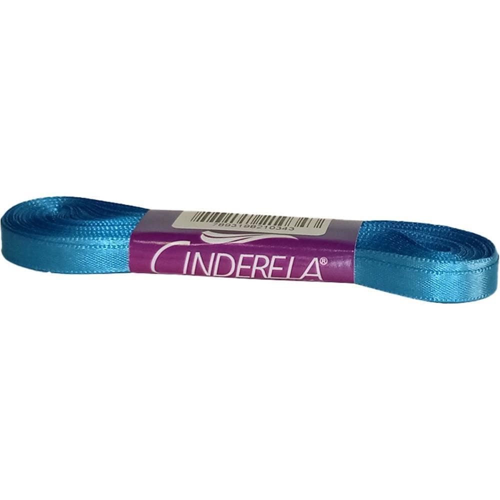 Fita De Cetim 07mm 10m. Azul Turquesa - Cinderela