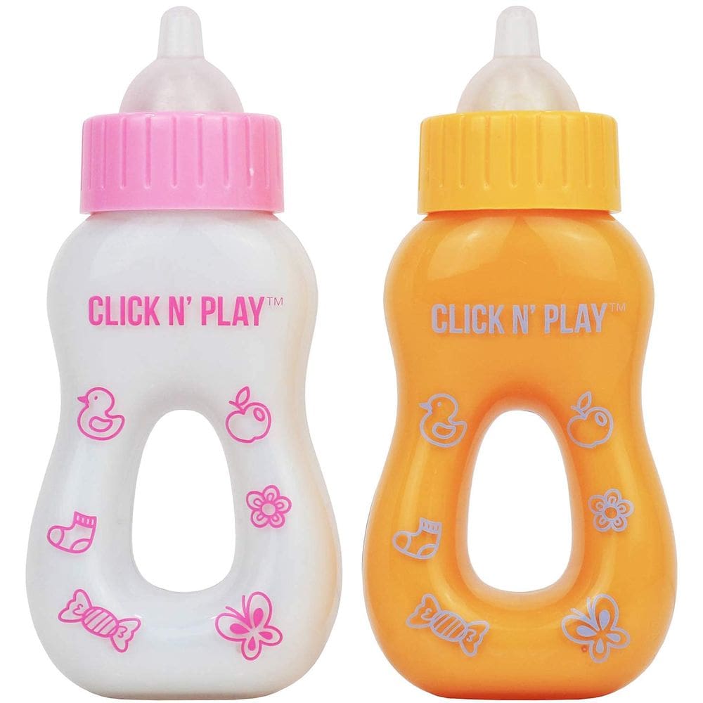 Conjunto de brinquedos Click N` Play Magic com leite e suco que desaparecem