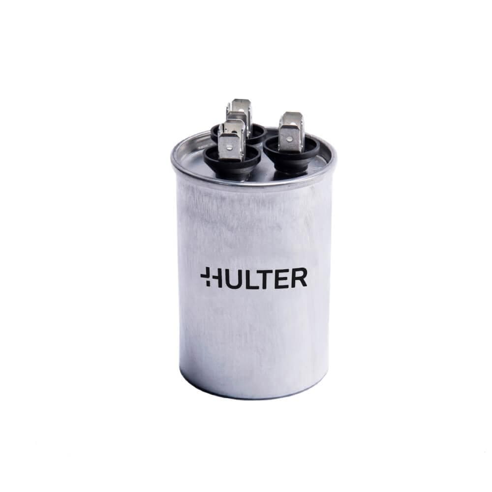 Capacitor Duplo 70+8 MFD Terminal Corpo Metal Hulter - 440V