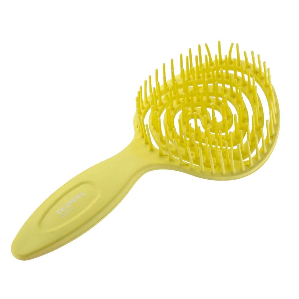 Escova de Cabelo Desembaraçadora Dompel Pirulito Amarelo