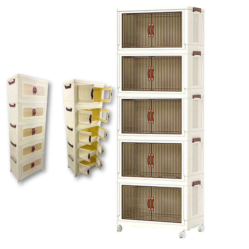 Armario Organizador Dobravel 5 Andares Empilhavel Decoraçao Organizaçao Roupa Objetos