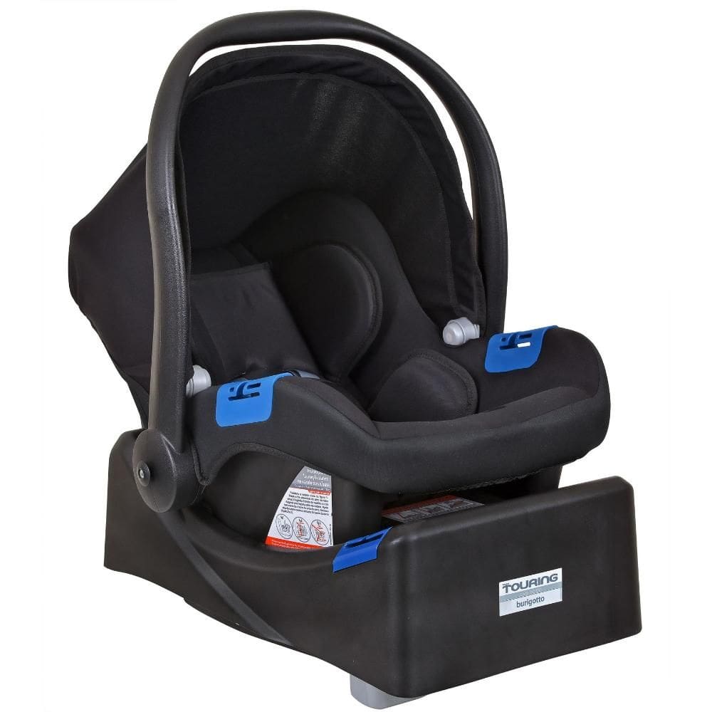 Bebê Conforto Burigotto Touring X Preto Com Base Veicular