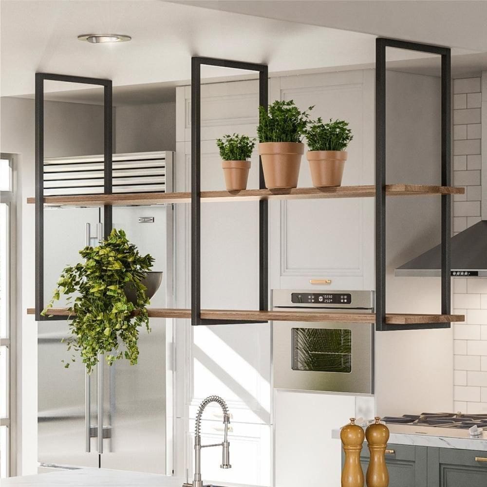 Prateleira Industrial Multiuso De Teto Lenise Madeira