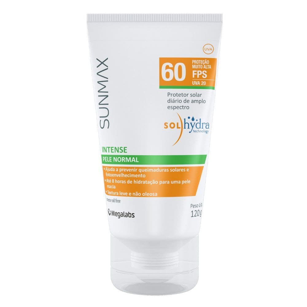 Protetor Solar Sunmax Intense FPS 60 Creme Oil Free com 120g