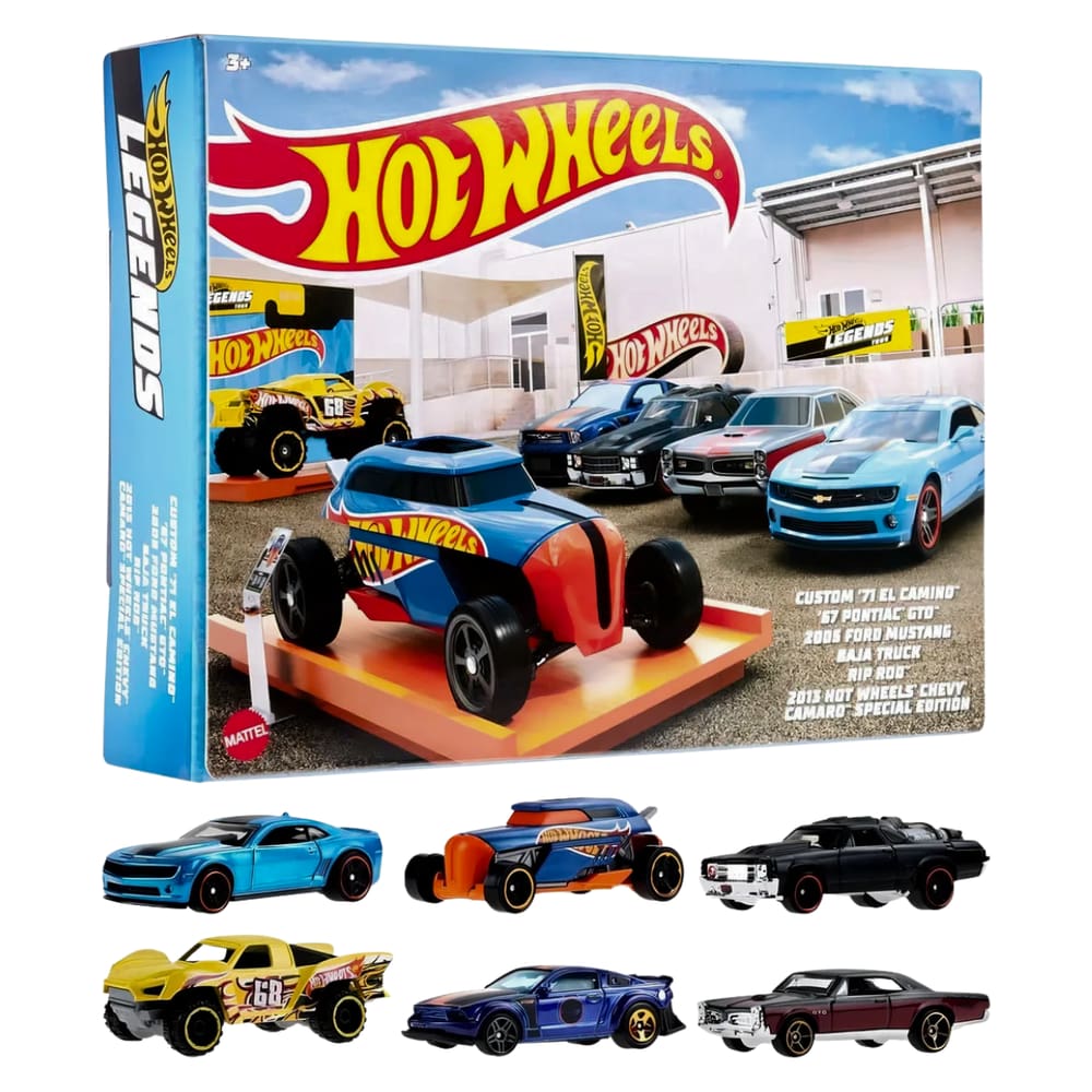 Hot Wheels Conjunto C/ 6 Carrinhos Legends Tour Hlk50