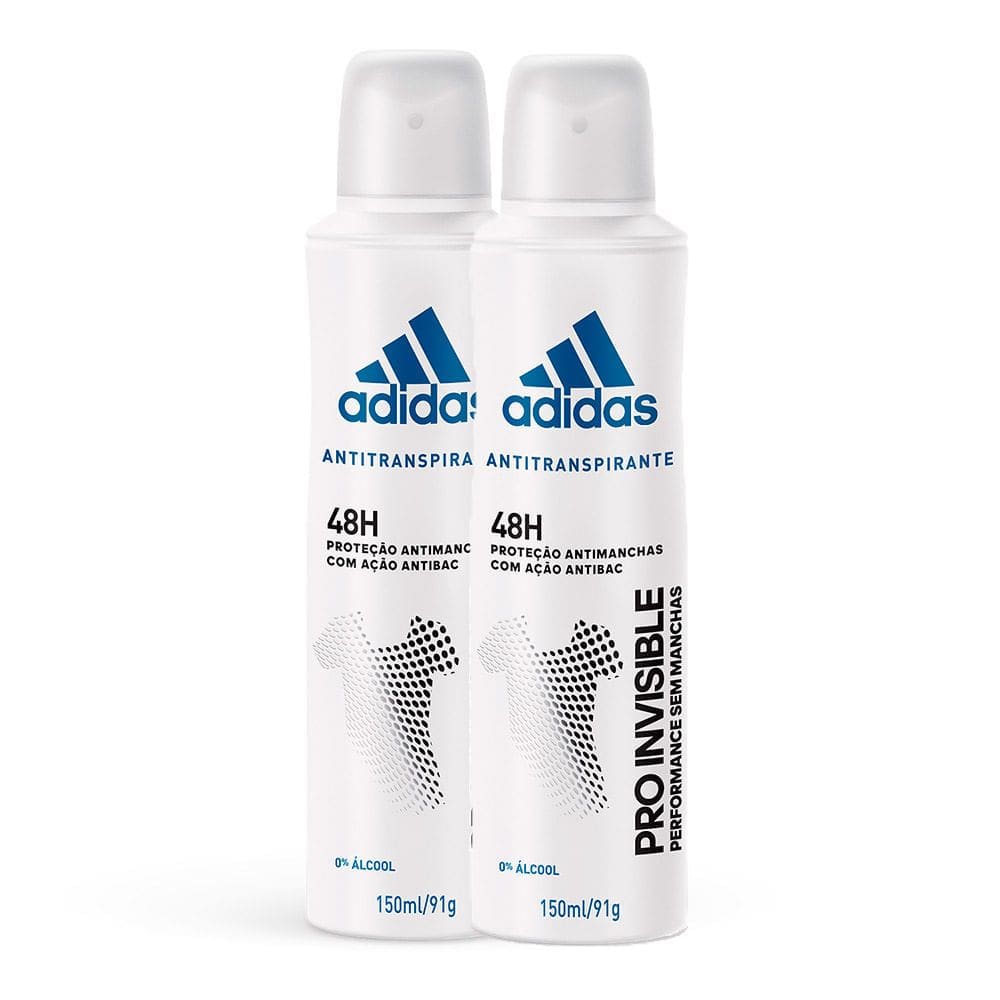 Kit 2 Desodorante PRO Invisible Aerosol Antitranspirante Feminino 48h 150ml