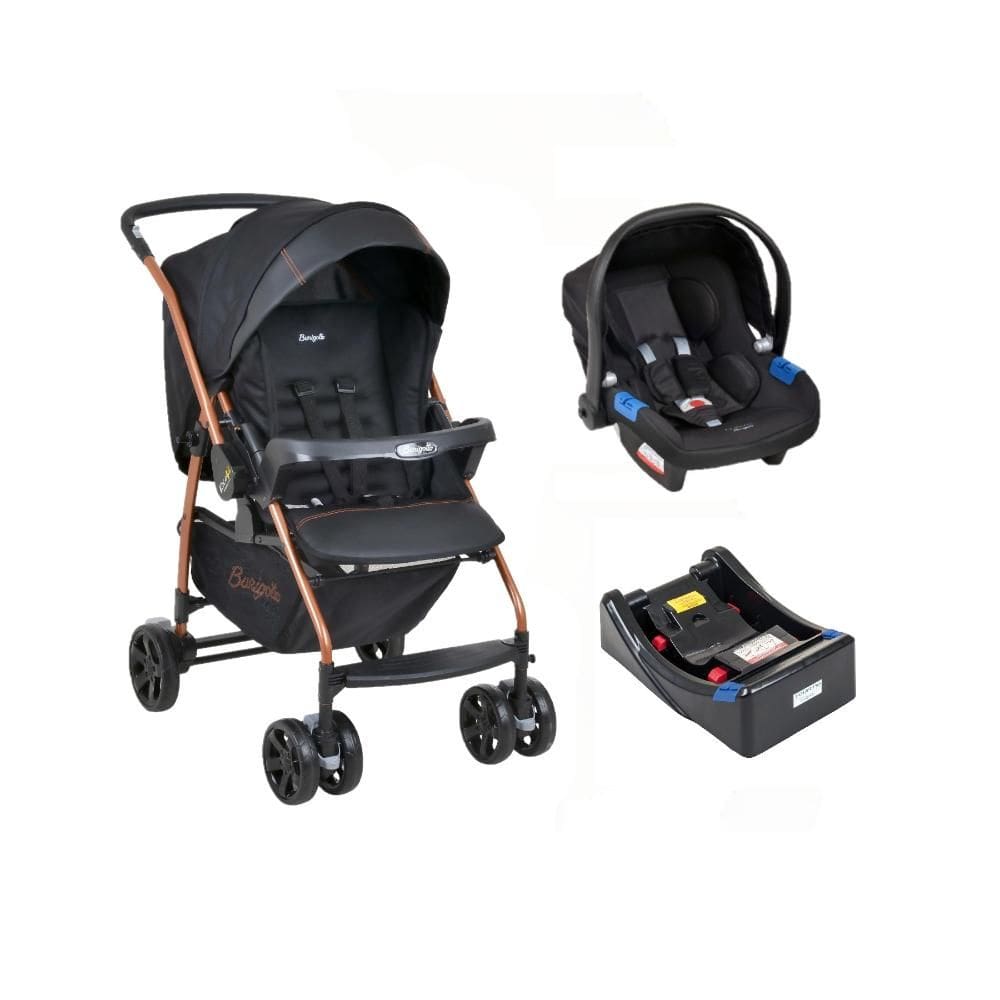 Kit Travel System Rio K Cobre Burigotto Bebê Conforto e Base