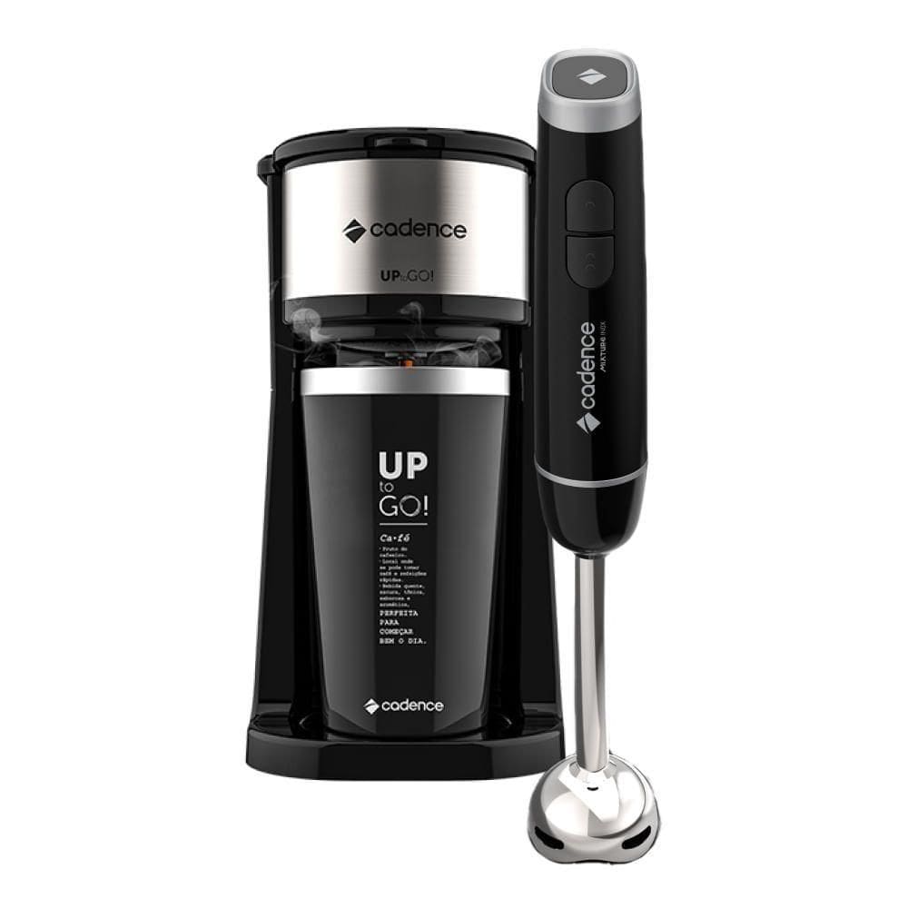 Kit Black Cadence - Cafeteira To Go E Mixer Inox 220V