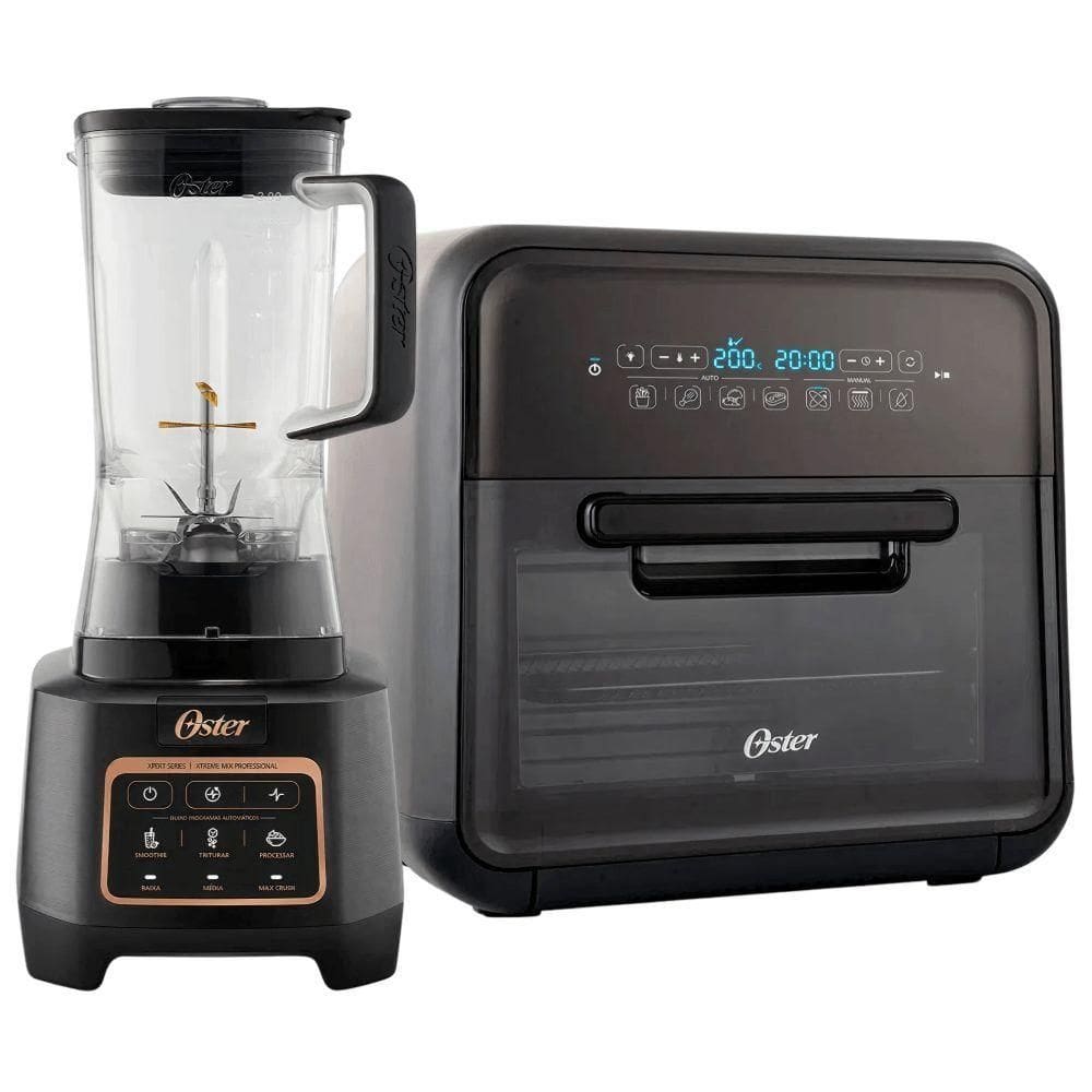 Kit Liquidificador Profissional Xtreme E Fritadeira Super Fryer Oster 10L 220V
