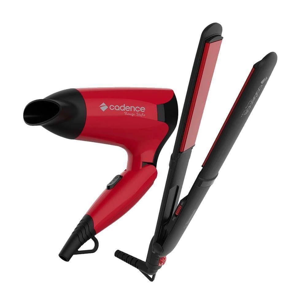 Kit Beleza Cadence Secador E Prancha Rouge Style Bivolt