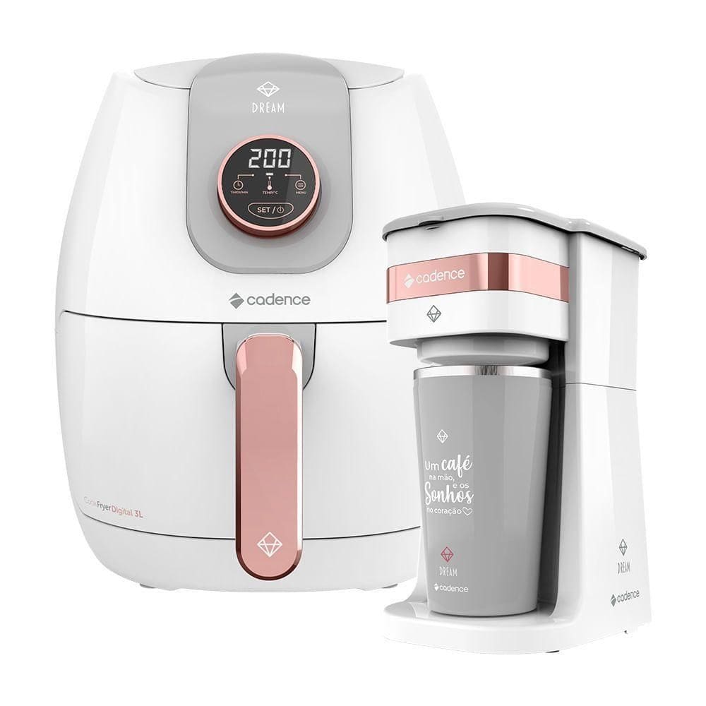 Kit Cadence Dream Rosé Gold Fritadeira E Cafeteira 220V