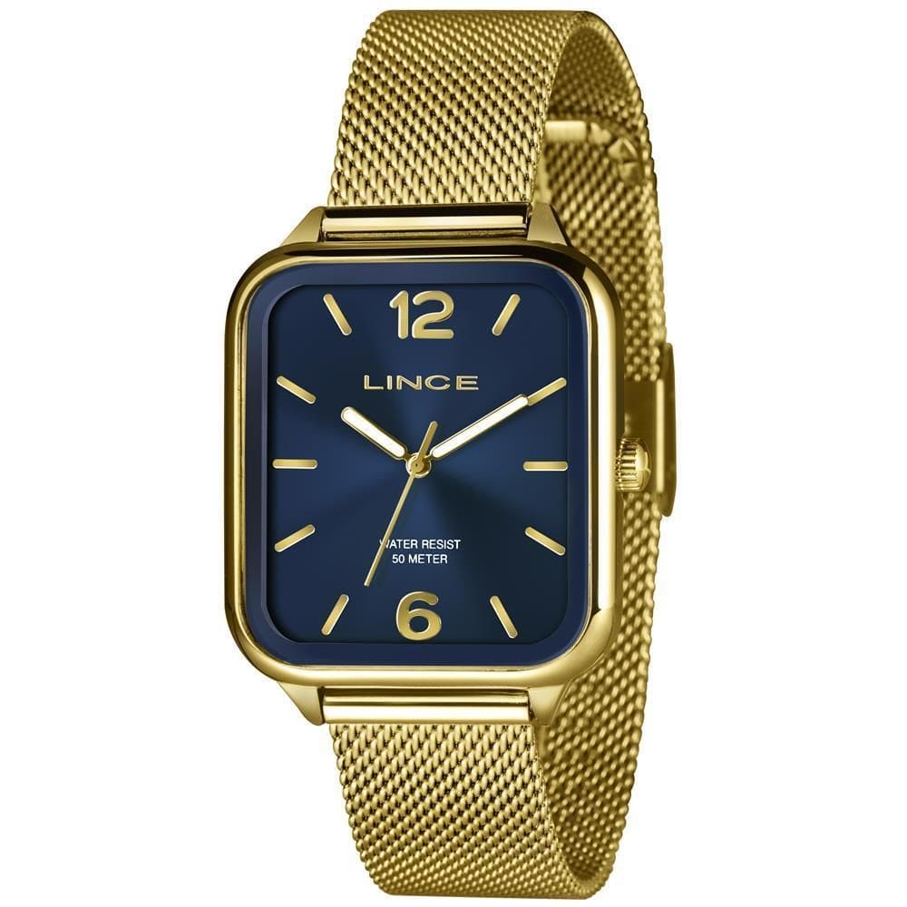 Relógio Lince Masculino Ref: Mqgh213L34 D2Kx Retangular Mesh