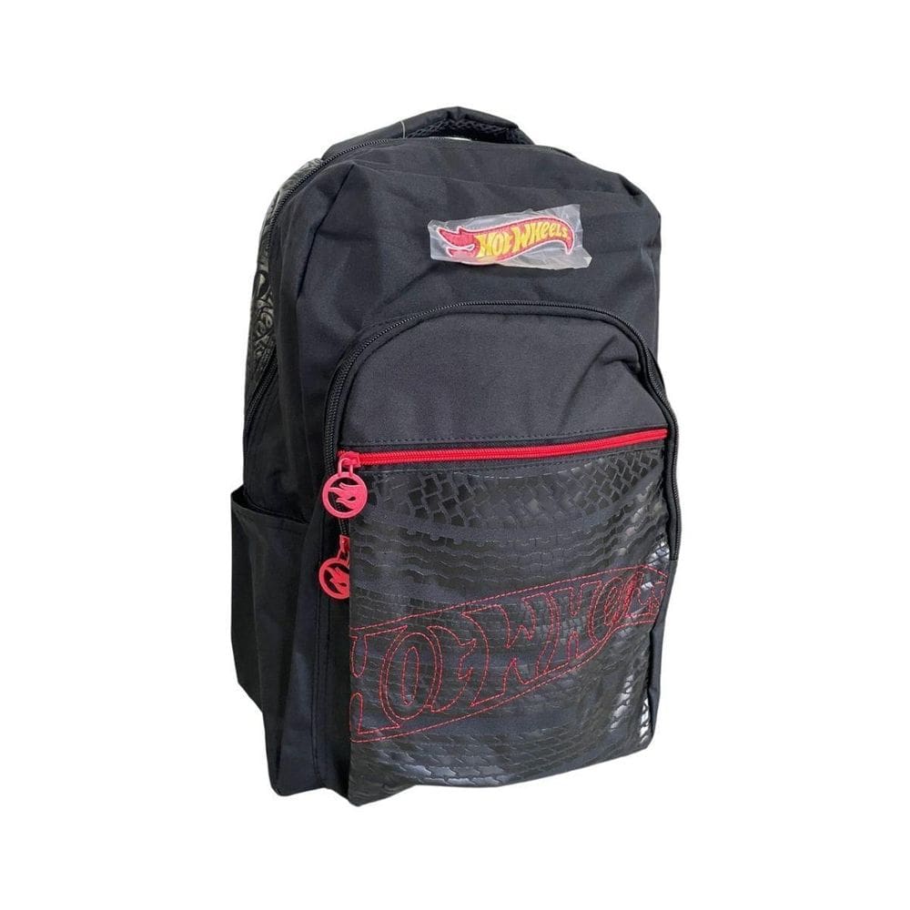 Mochila Escolar Infantil De Costas Vermelha Hotwheels Luxcel