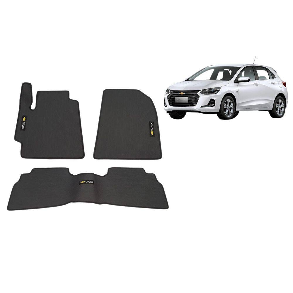 Tapete Borracha Onix Hatch 20-23 Traseiro Interiço Premier