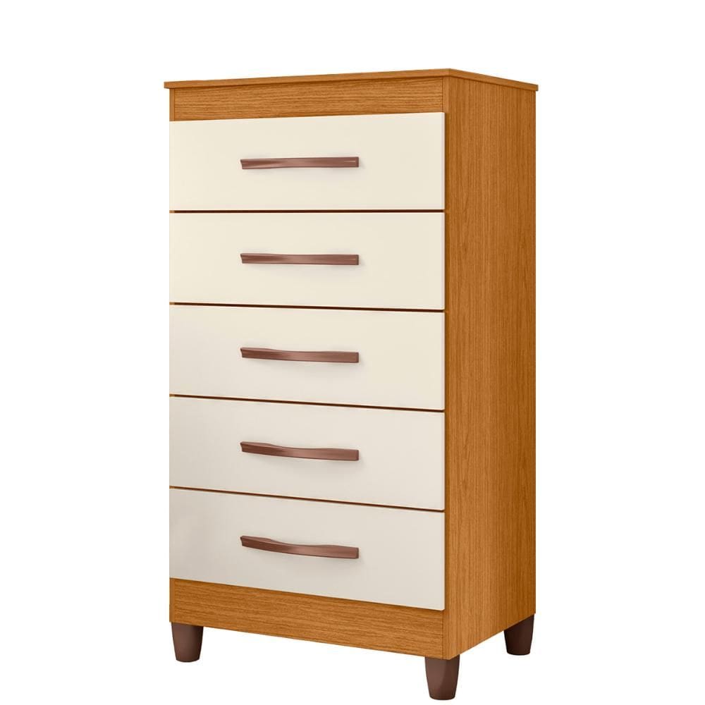 Cômoda Quarto Esmeralda com 5 Gavetas