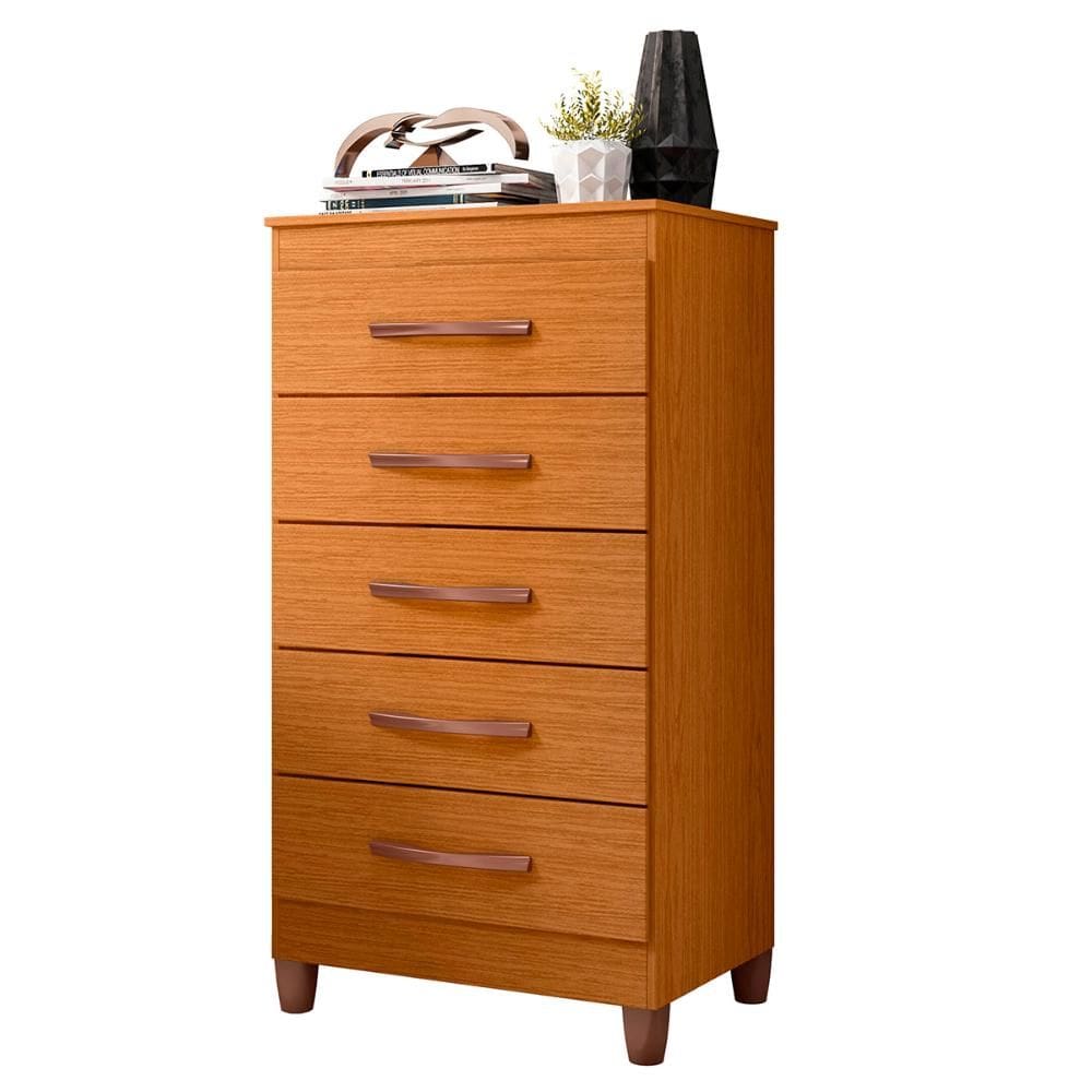 Cômoda Quarto Esmeralda com 5 Gavetas