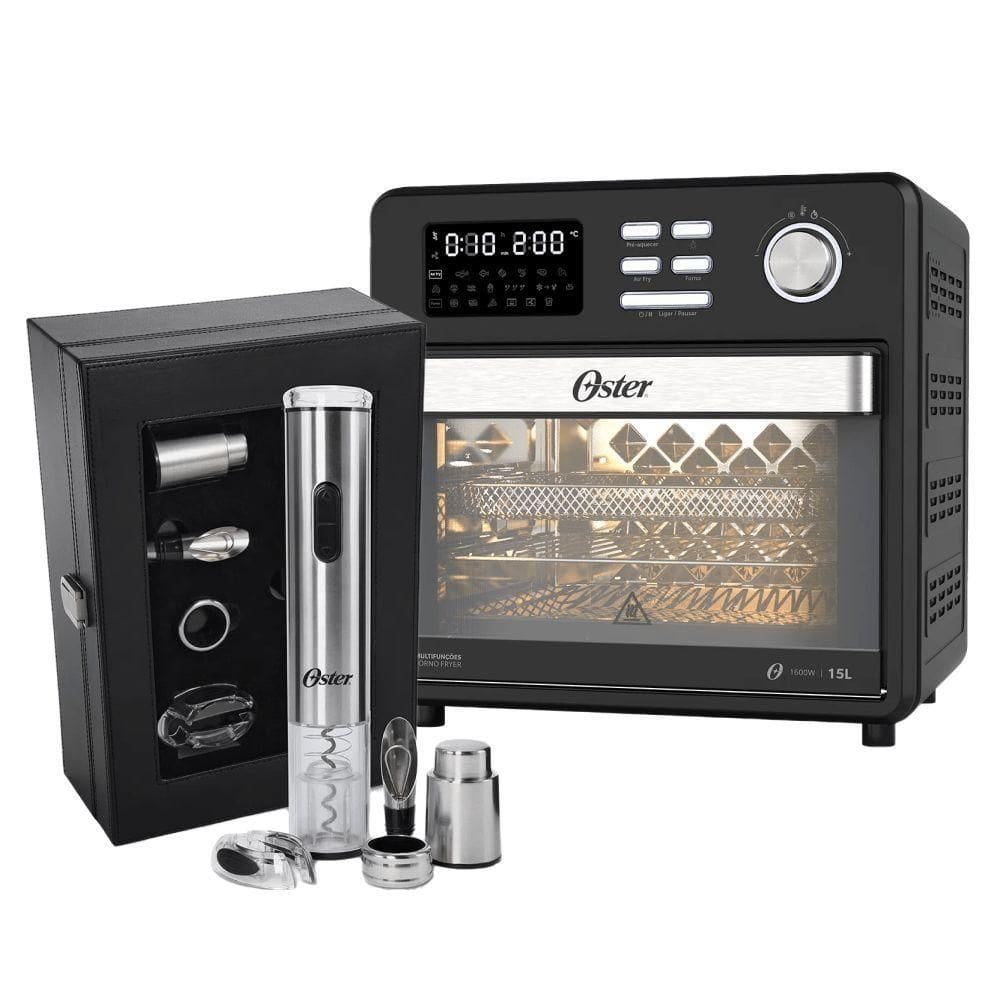 Kit Forno e Fryer 15L E Kit Vinho Oster 220V