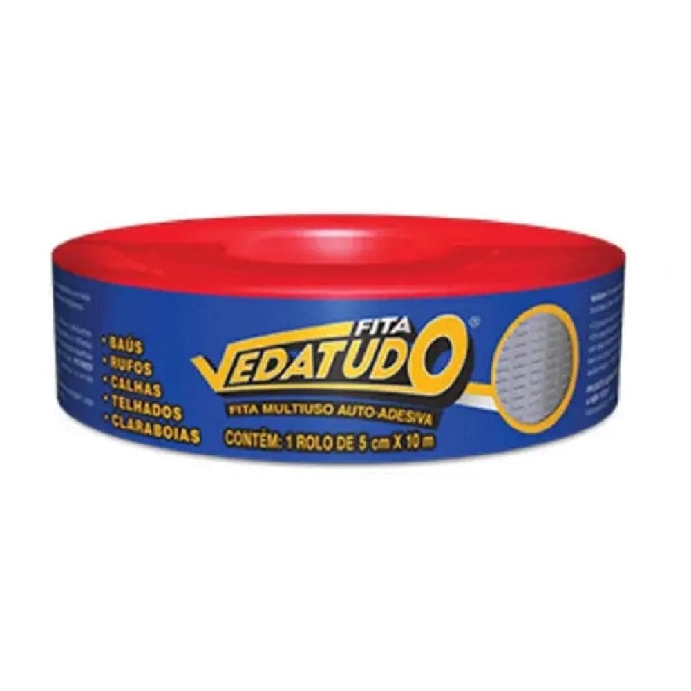 Fita Adesiva Aluminizada DRYKO 05CM X 10M Rolo Vedatudo