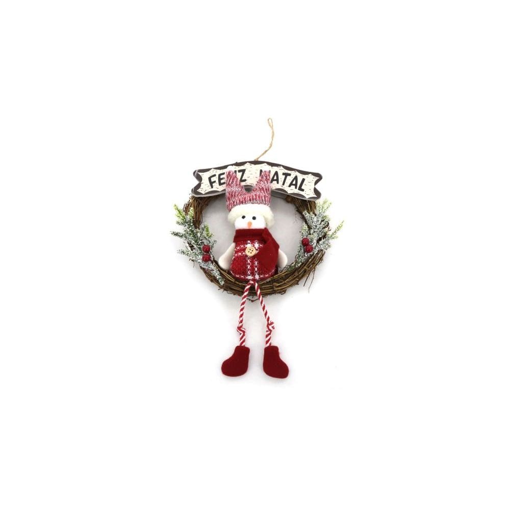 Enfeite de Natal Le Boneco Fofis com Aro 31x21cm
