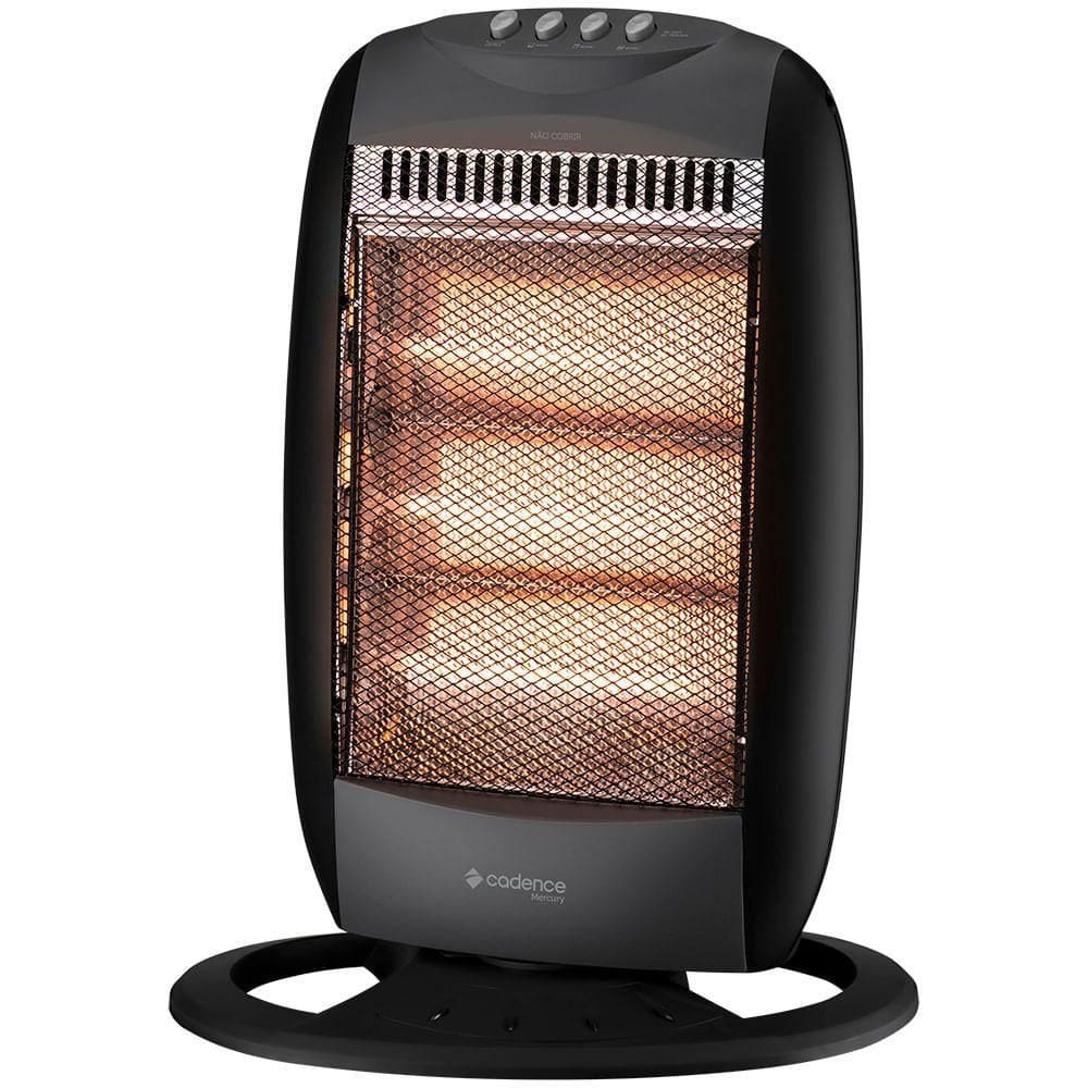 Aquecedor Cadence Halógeno Mercury Preto 110V