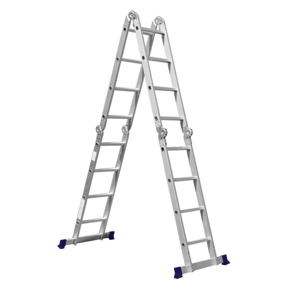 Escada Multifuncional 4X4 Com Plataforma 16 Degraus Mor