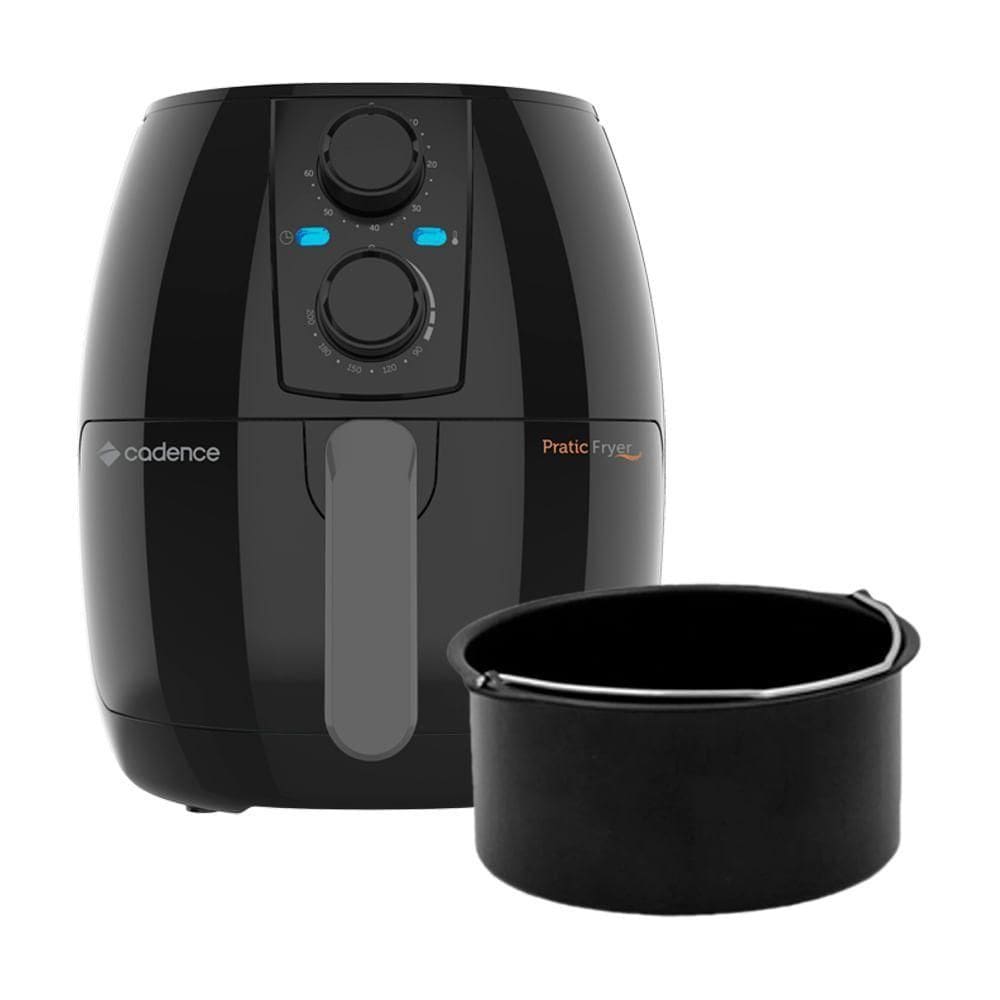 Kit Fritadeira Cadence 3L Pratic Fryer Com Forma De Assar 220V