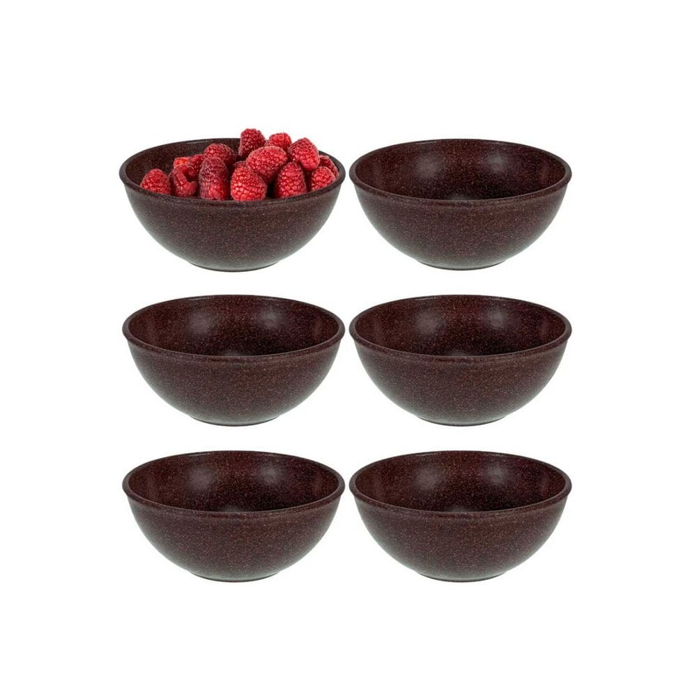 Tigela Bowl Cumbuca 500ml Salada Açai Marrom BPA Free 6un
