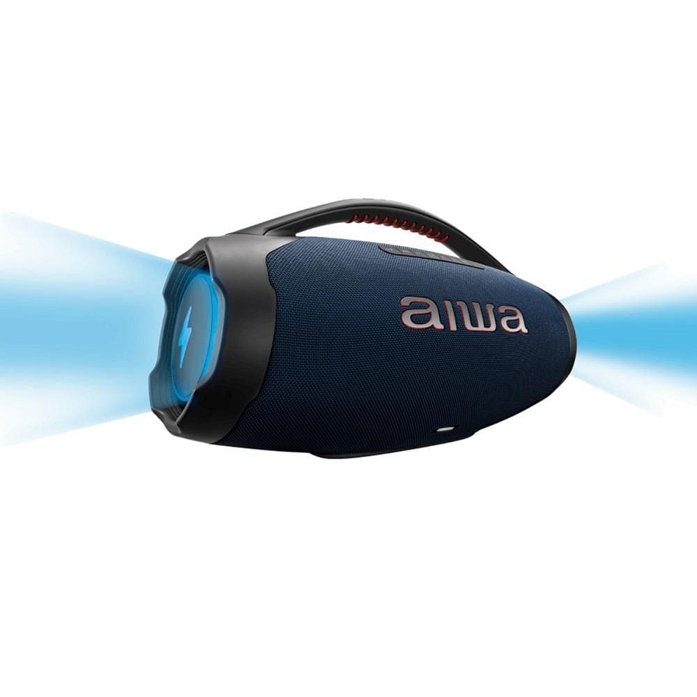 Caixa de Som 200W RMS Boombox Azul, AWS-BBS-01-LBL, Bluetooth, AIWA