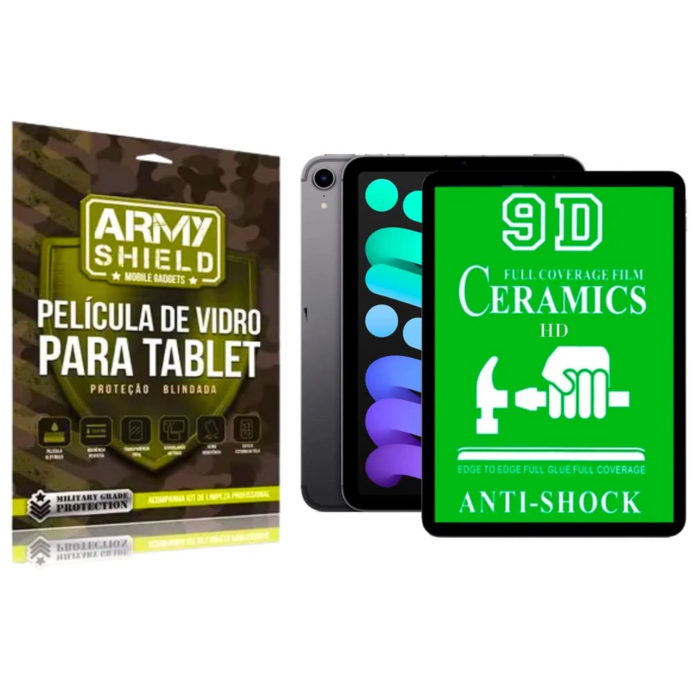 Película Indestrutível Cerâmica 9D Para Tablet Galaxy Tab S10 Fe 10.9 - Armyshield