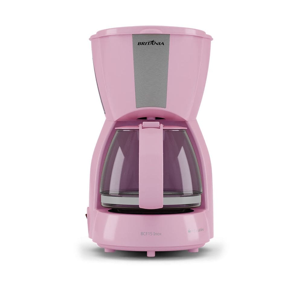 Cafeteira Rosa Britânia BCF15 Inox 15 Xícaras 550W