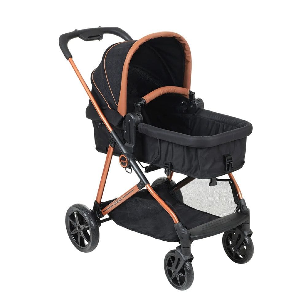 Carrinho de Bebê Revert Preto Cobre - Burigotto