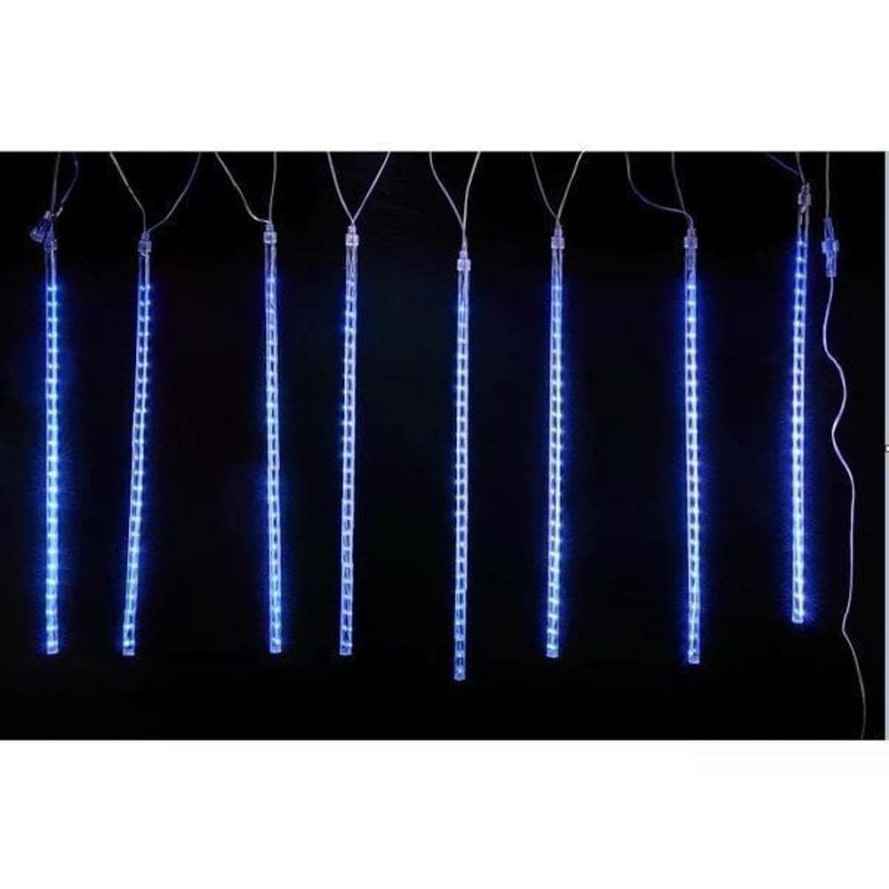 Bastão Led Azul 96 Lâmpadas Biv 200X20Cm Iluminação De Natal