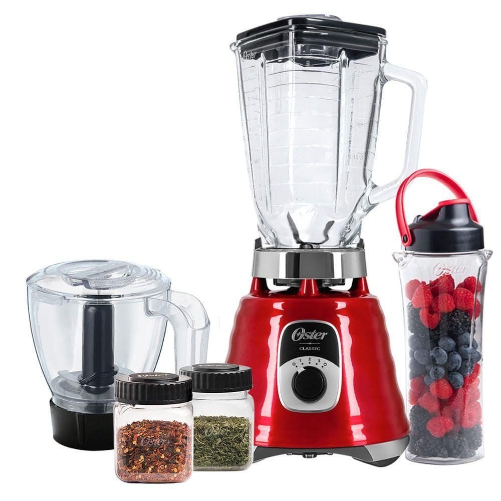 Kit Oster New Osterizer Liquidificador E Acessórios Vermelho 110V
