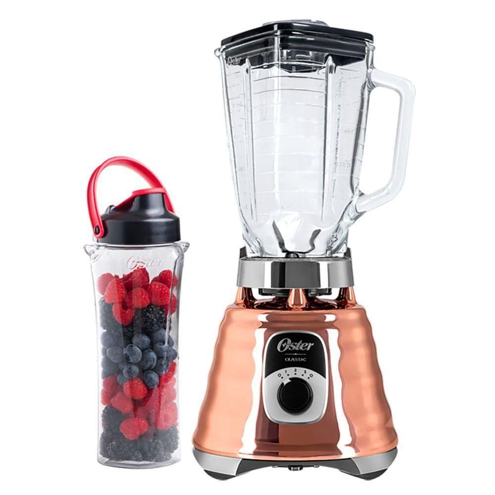 Kit Oster New Osterizer Liquidificador E Jarra Blend N Go Cobre 110V