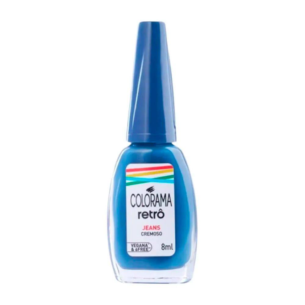 Esmalte Colorama Retrô Cremoso Cor Jeans 8ml