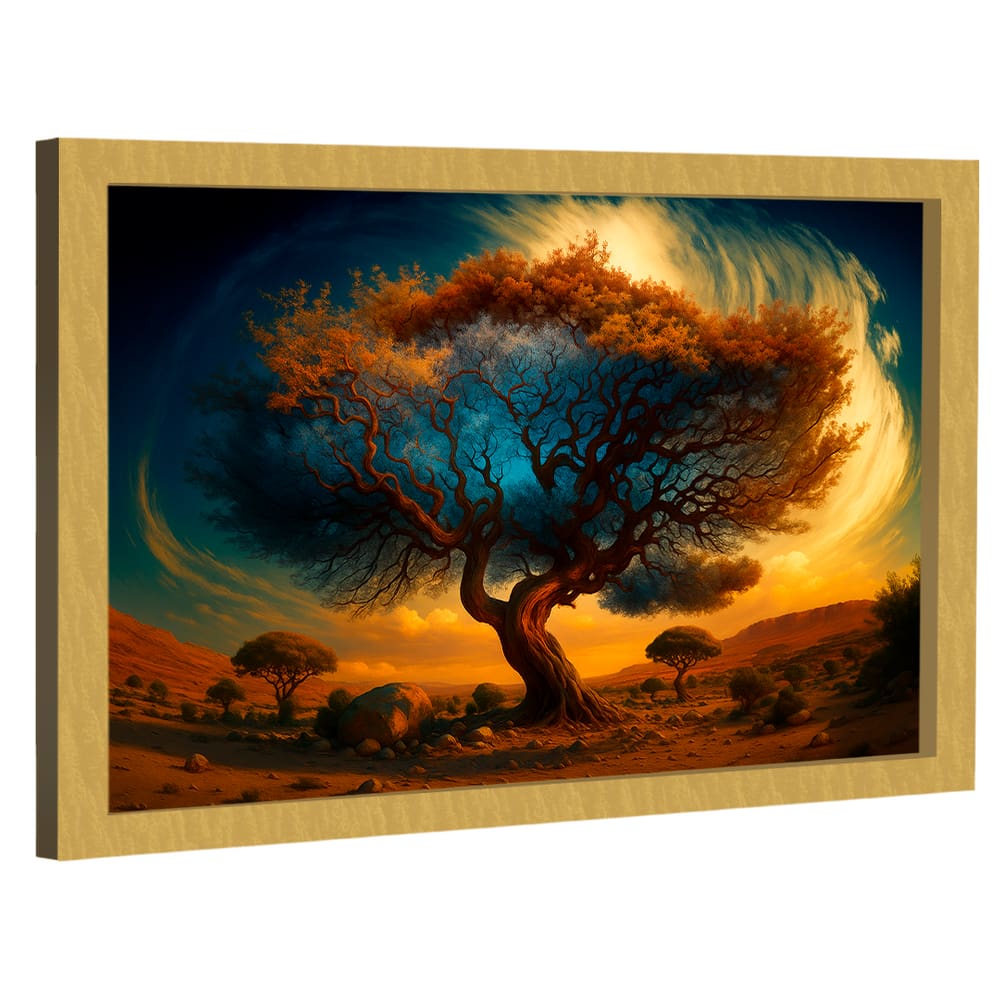 Quadro Decorativo Árvore no Deserto
