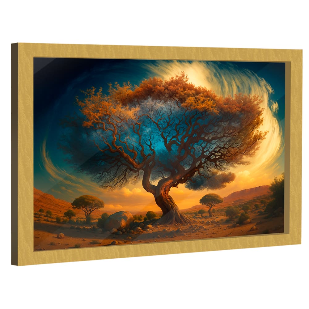 Quadro Decorativo Árvore no Deserto