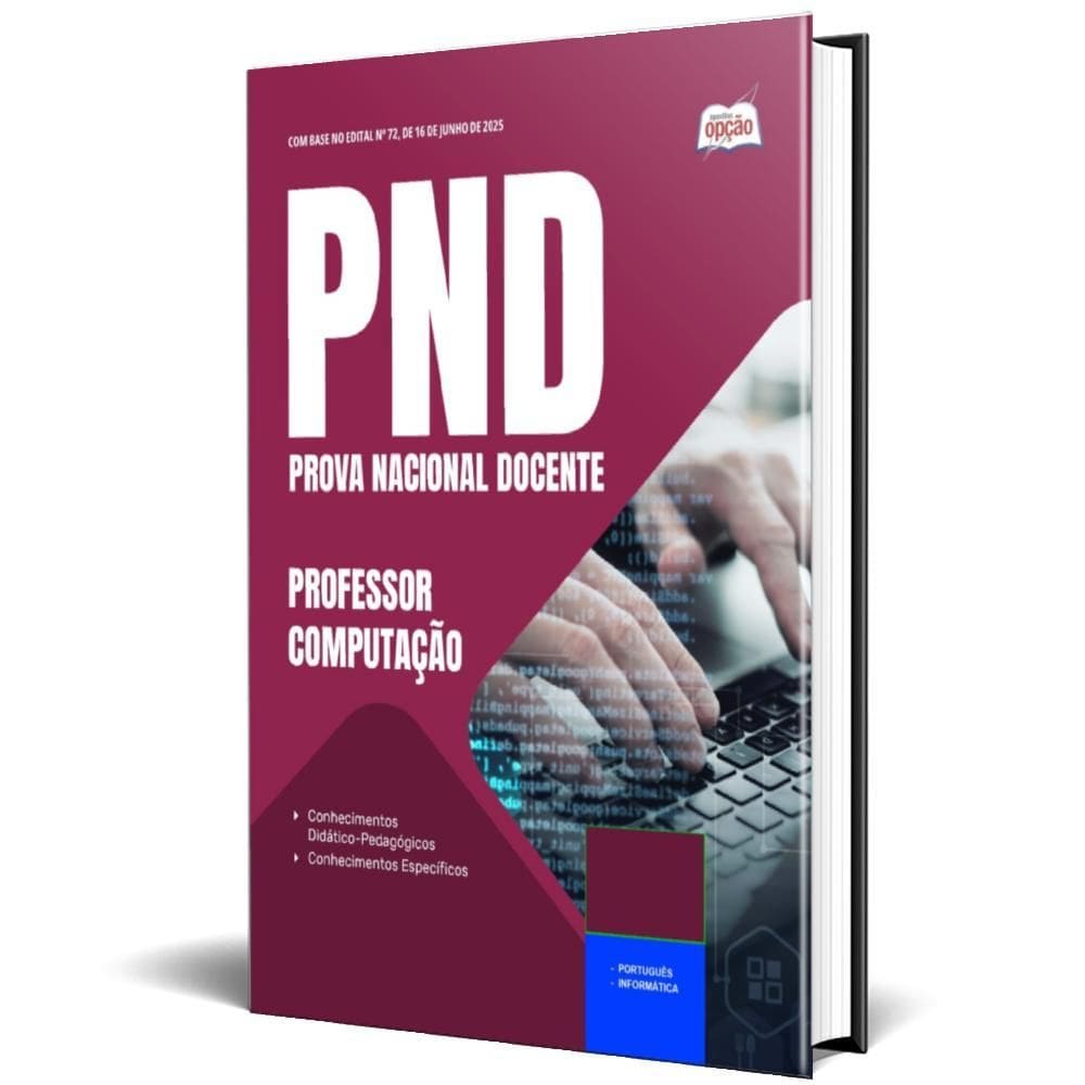 Apostila Pnd Cnu Professores 2025 Professor De Computação