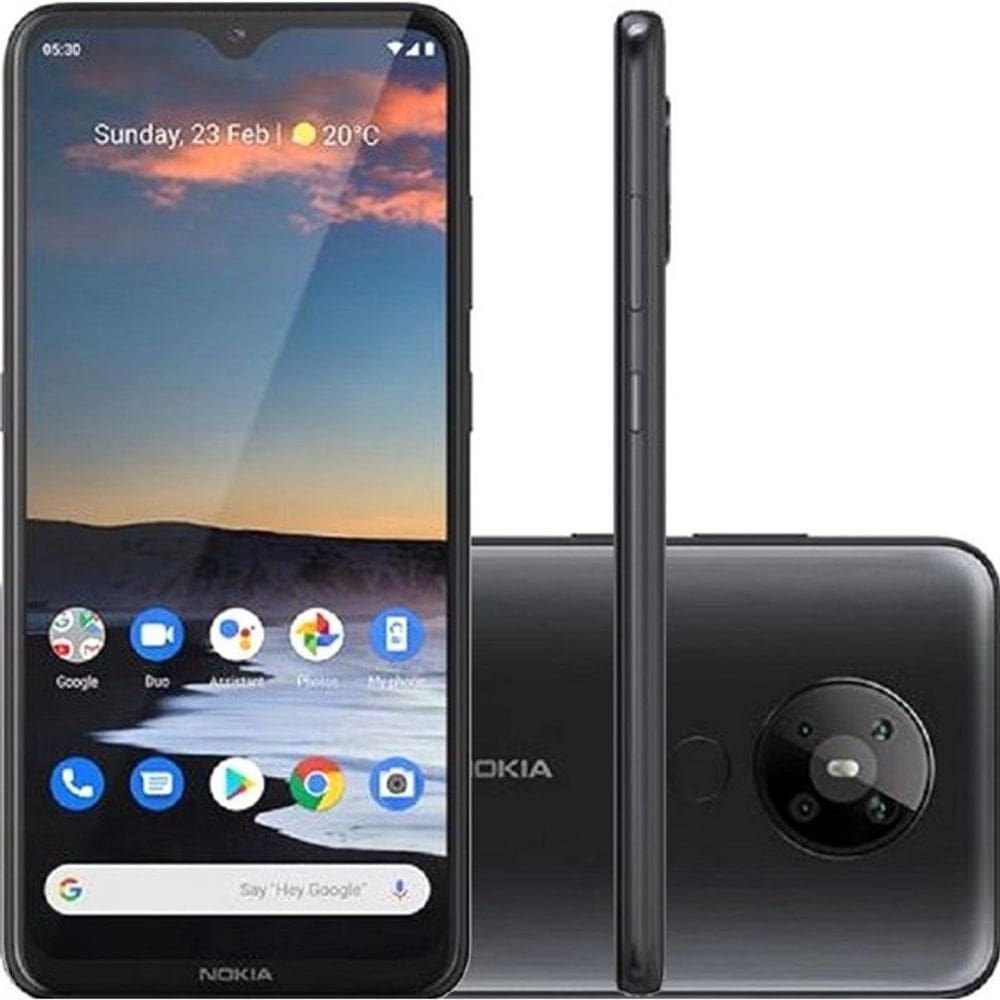 Smartphone Nokia 5.3 128GB 4G Octa-Core 4GB RAM 6,55” Câm.Quádrupla+Selfie 8MP
