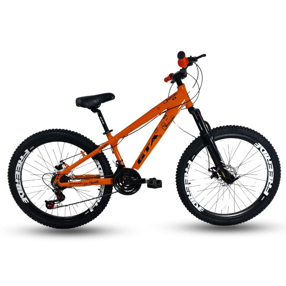 Bicicleta GTA Freeride Rebel Aro 26 Freio A Disco Laranja