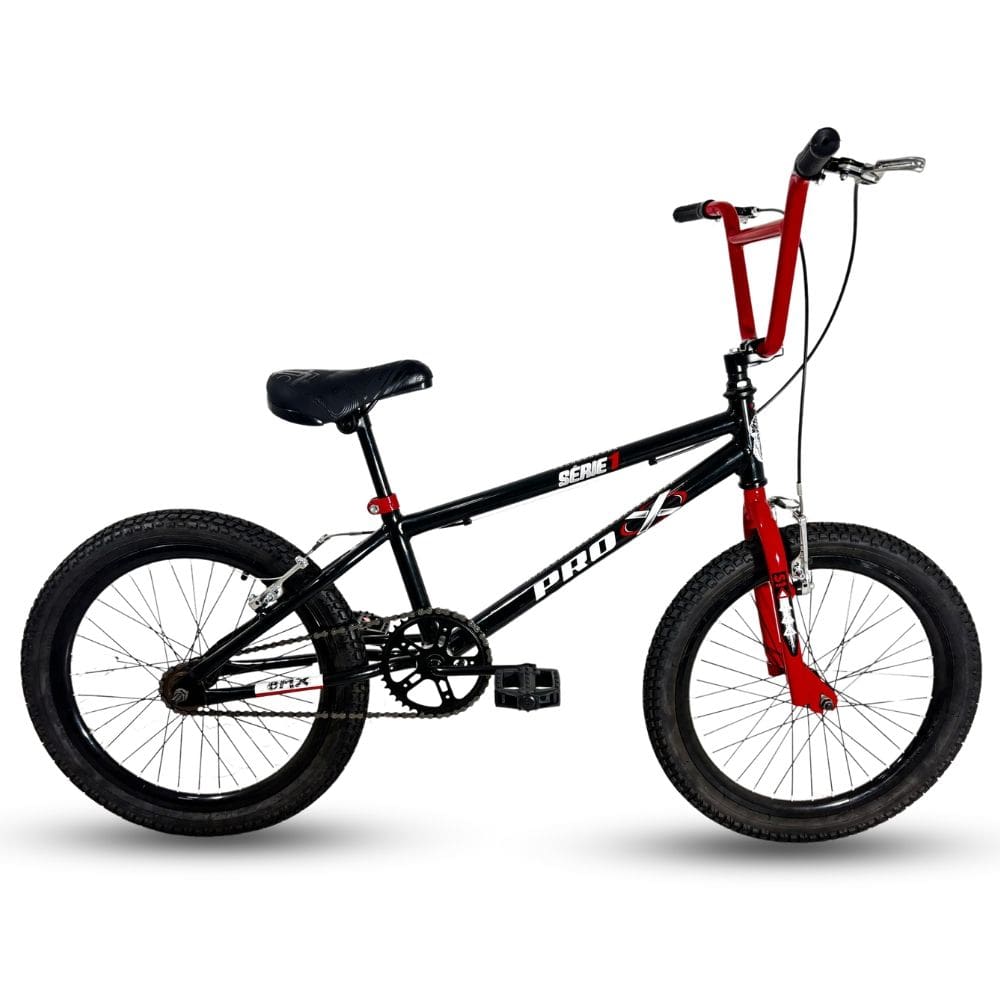 Bicicleta Pro-x Bmx Cross Freestyle Serie 1 Aro 20 Preto/Vermelho