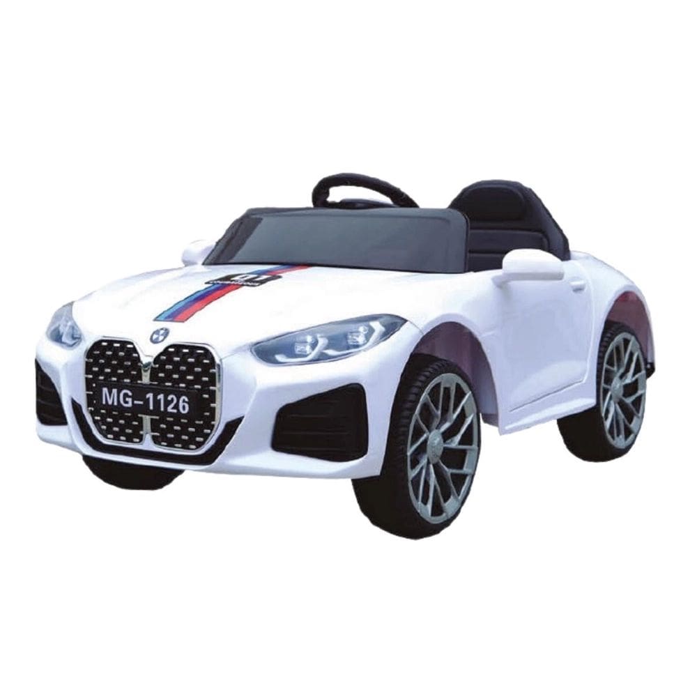 Carro Eletrico Infantil BMW Branco Controle Remoto 12V
