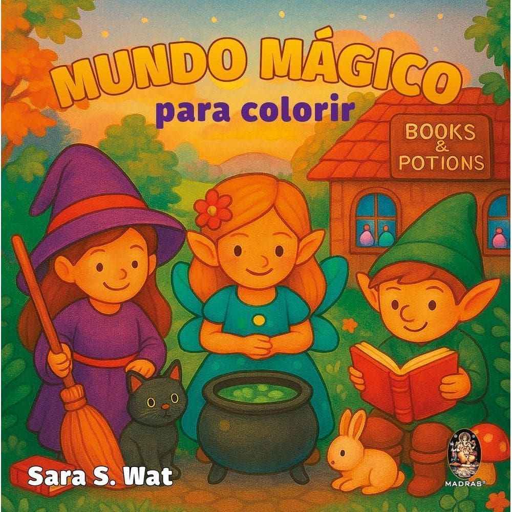 Mundo Mágico Para Colorir