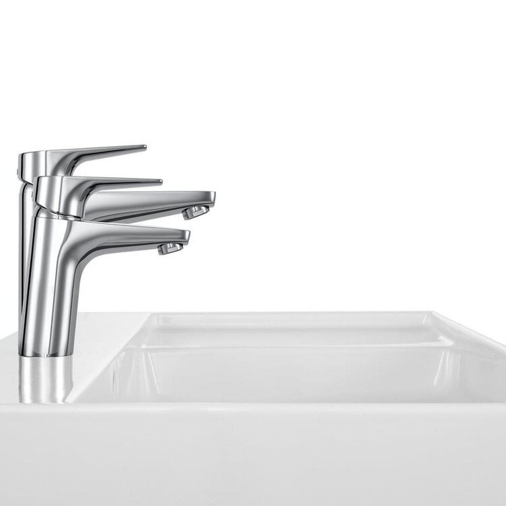 Kit com 3 Monocomando para Lavatório de Mesa de Bica Baixa Atlas Cromado