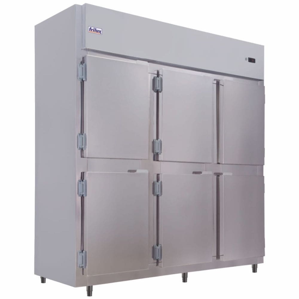 Mini Câmara Comercial Luxo 6 Portas RF067 Inox Frilux 220V